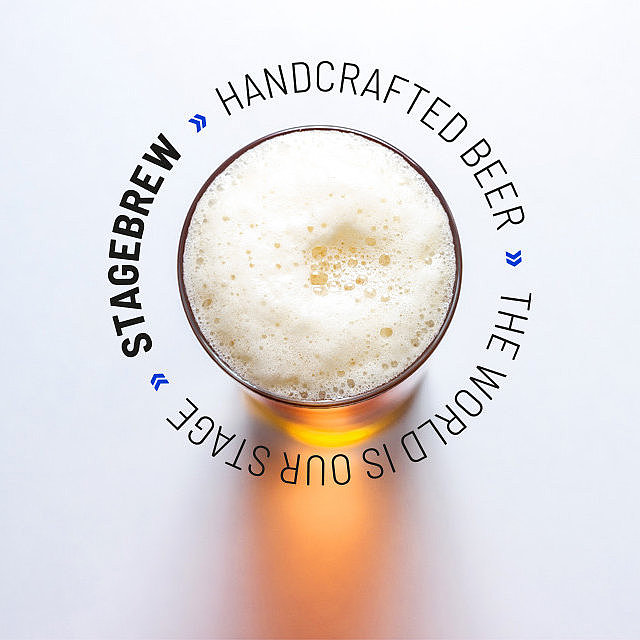 STAGETEC - STAGEBREW Bierglas von oben mit Schaumkrone